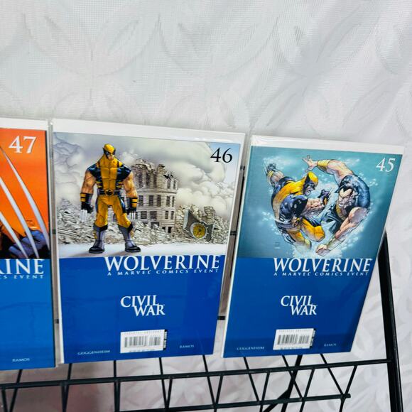 Wolverine 42-48 Lot (Marvel Knights) Civil War Crossover Vs Nitro (43 2nd Print) - Picture 10 of 12